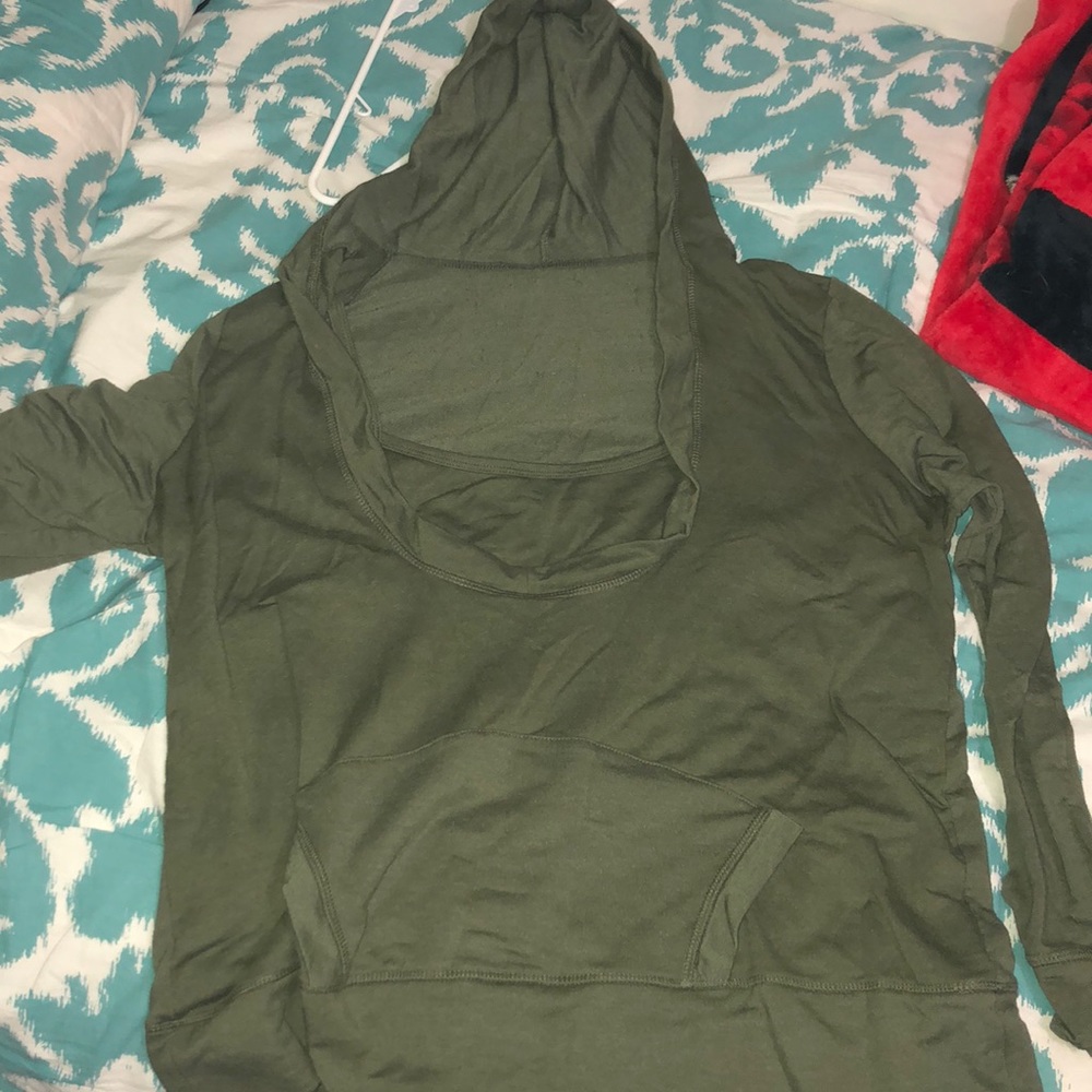 Green sweatshirt w/ tank top attached